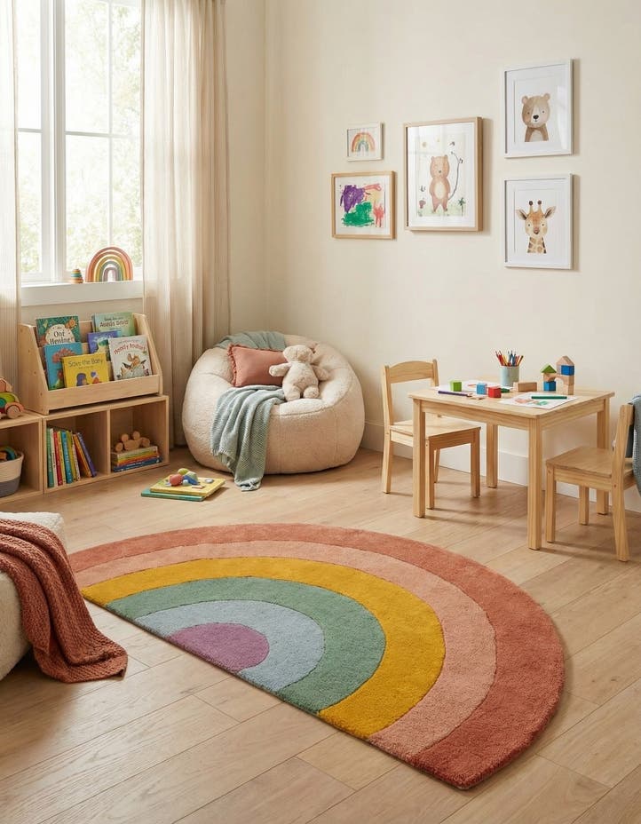 2' 4 x 4' 1 Playtime Kids Wool Free...