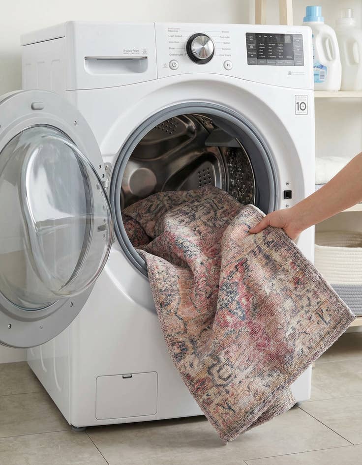 Detail image of  2' x 8'  Washable Nostalgia Runner Rug