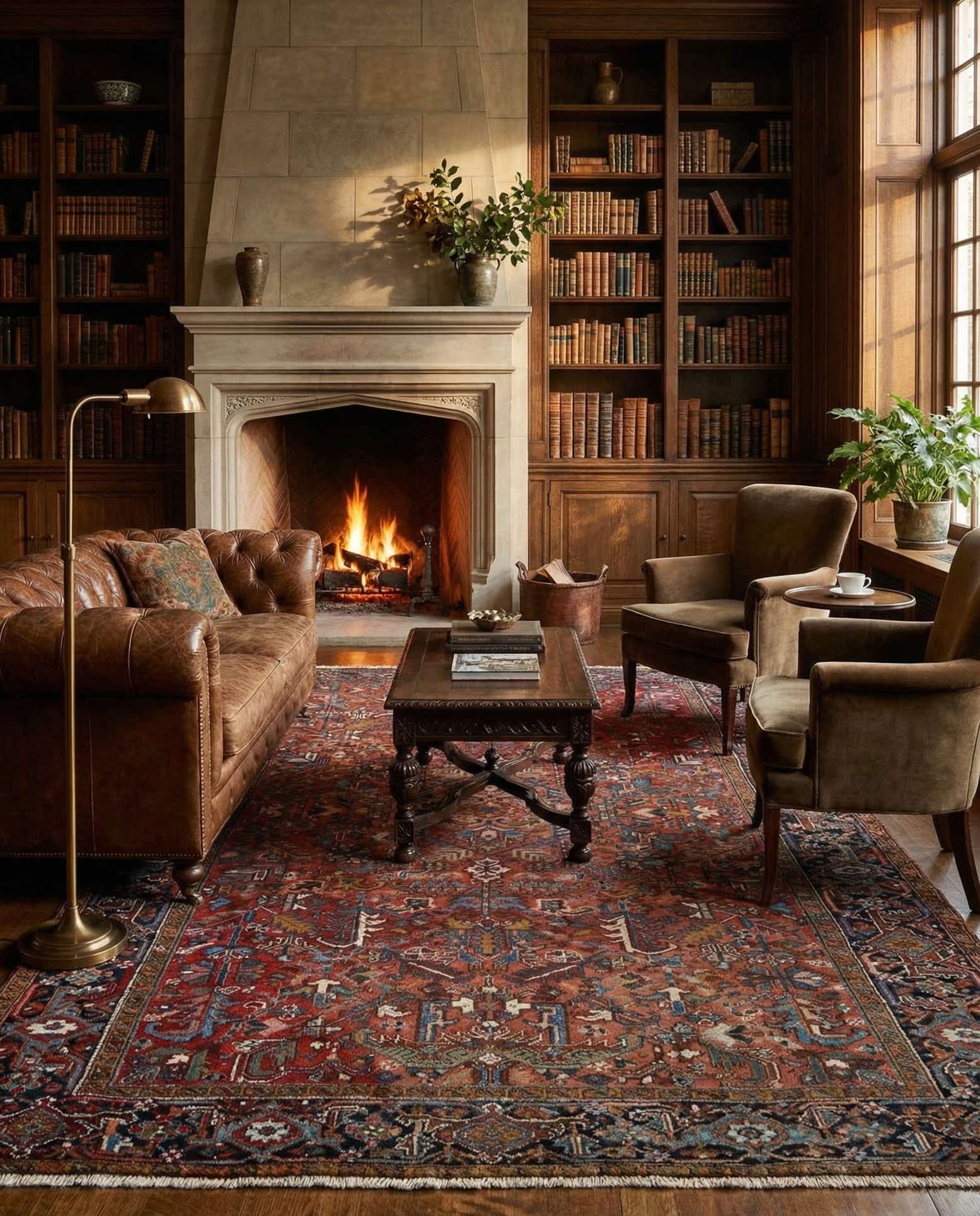 7' 4 x 10' 7 Hand Knotted Mehraban Persian Wool Rug