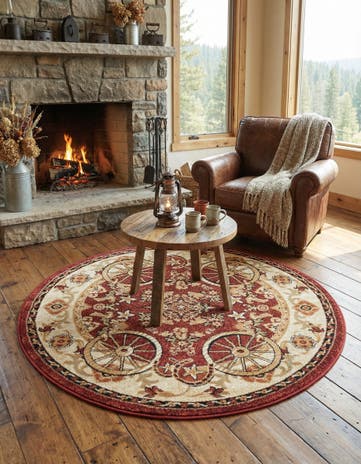 4' x 4' Pioneer Round Rug