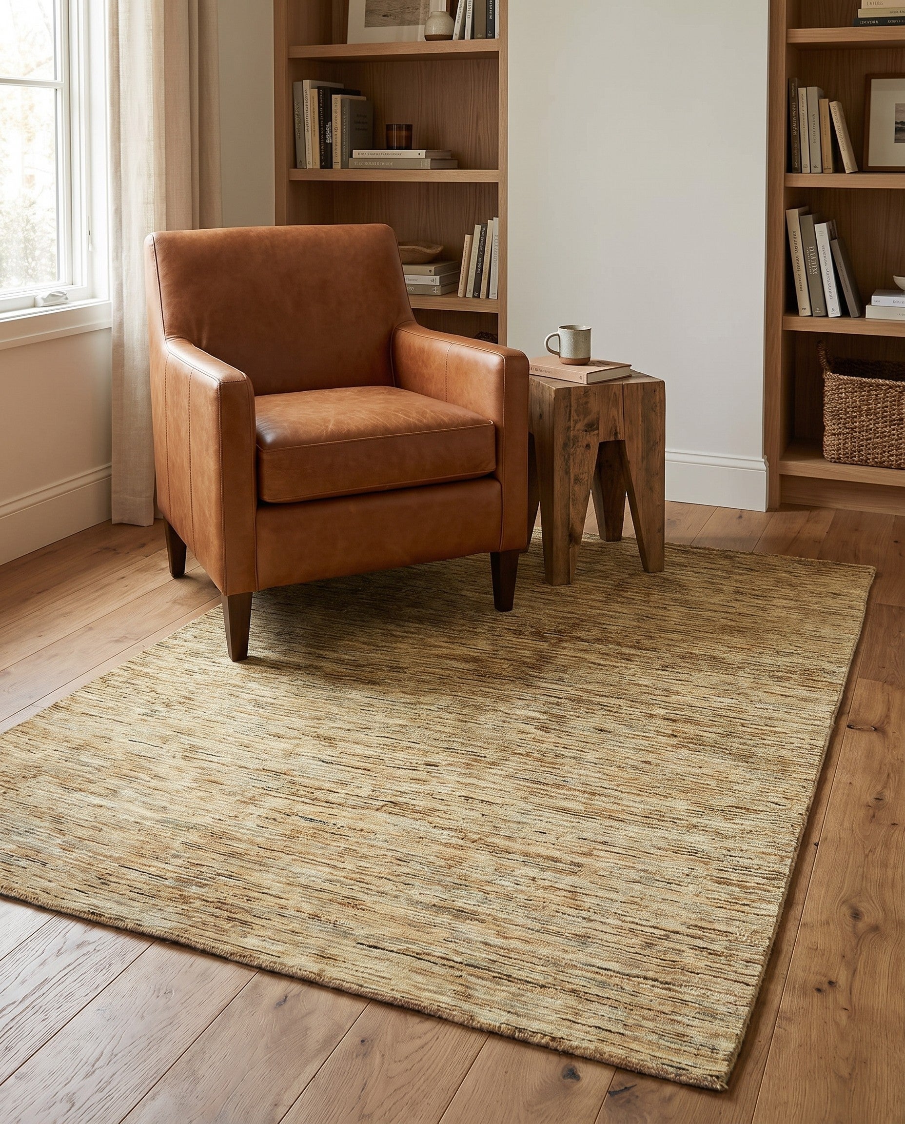 5' x 6' 6 Hand Knotted Modern Ziegler Oriental Rug