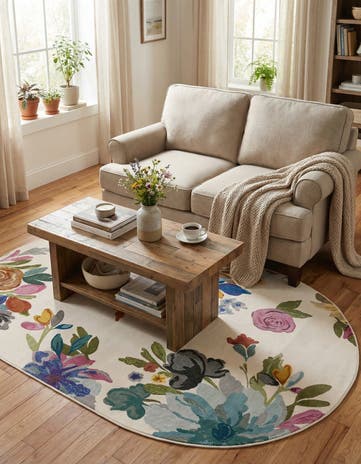 5' 3 x 7' 10 Blossom Oval Rug