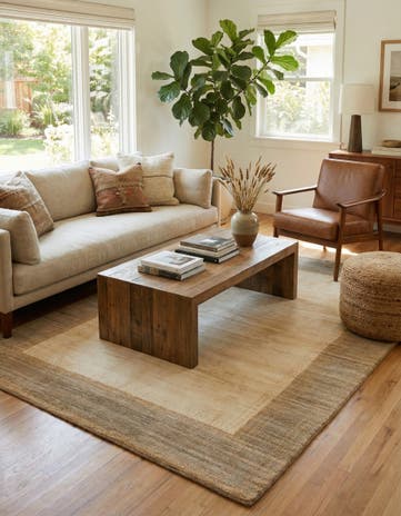 5' 6 x 8' 2 Hand Knotted Kashkuli Gabbeh Wool Rug