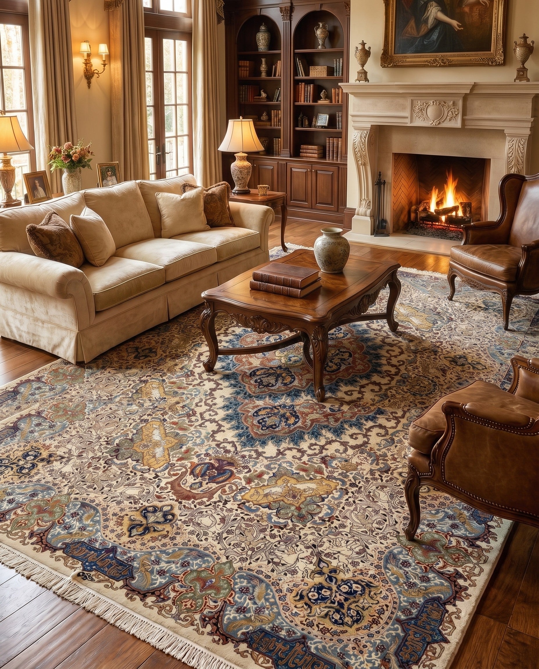 9' 4 x 12' 8 Kashmar Wool Rug