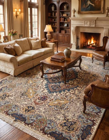 9' 4 x 12' 8 Kashmar Wool Rug
