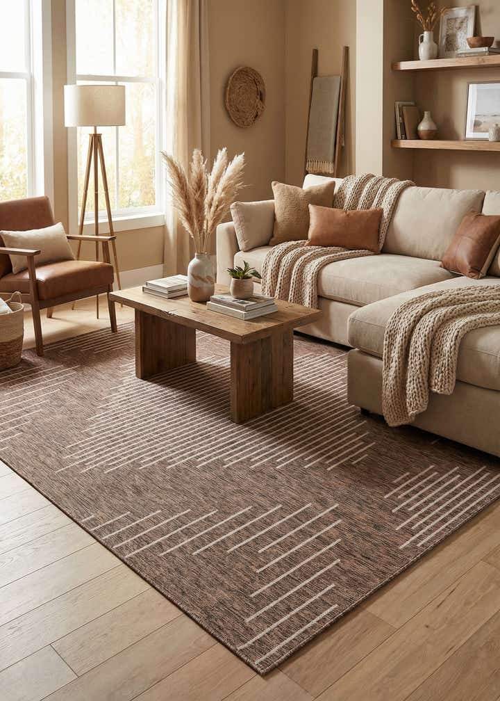 7' 10 x 10' Easy-Clean Modern Indoor / Outdoor Rug