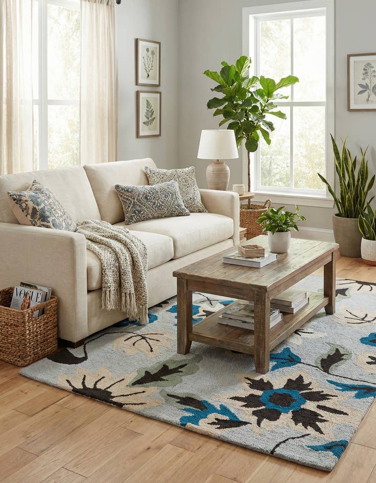 Detail image of 4' x 6' Agra Rug