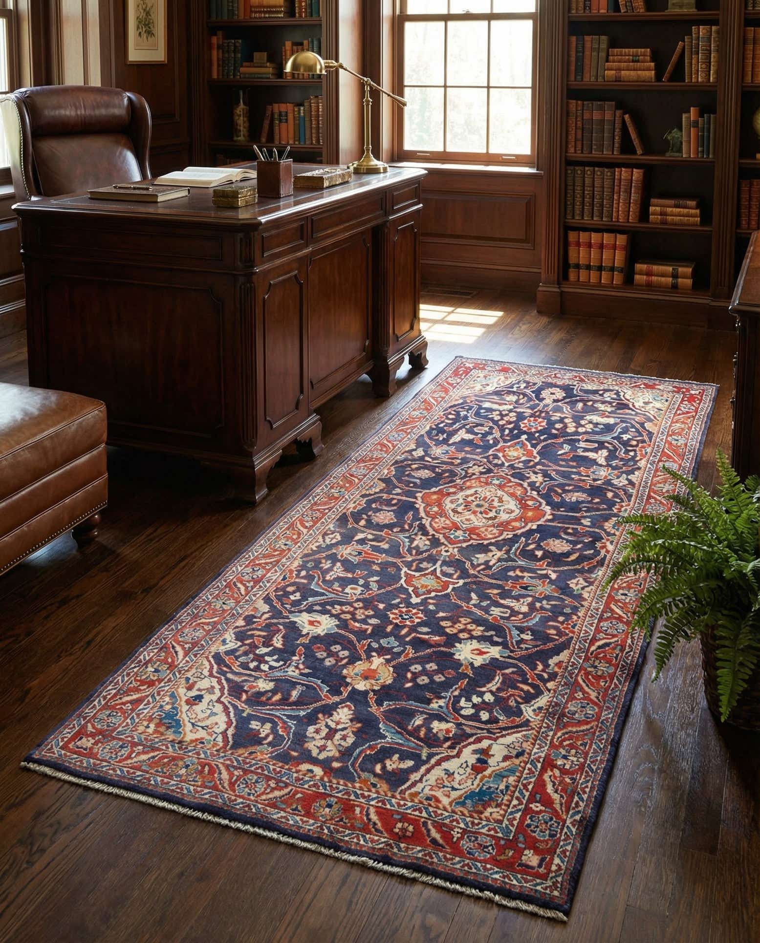 4' 1 x 9' 8 Hamedan Rug