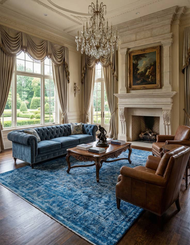 Detail image of 9' 11 x 13' 5 Vintage Royal Wool Rug