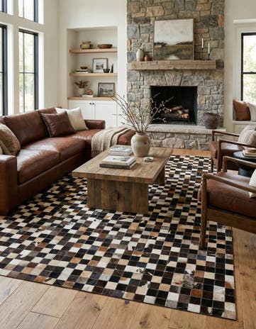 5' x 8' Cowhide - Patchwork Rug