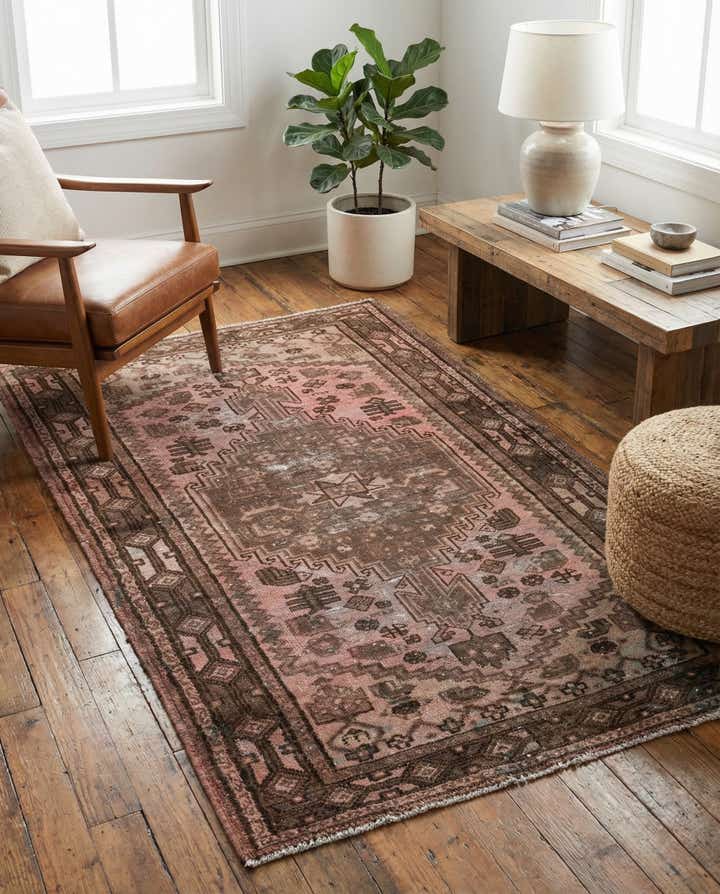 3' 5 x 6' Hand Knotted Ultra Vintage Persian Wool Rug