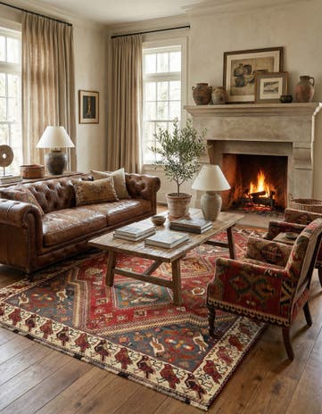 5' 8 x 9' 3 Ghashghai Wool Rug