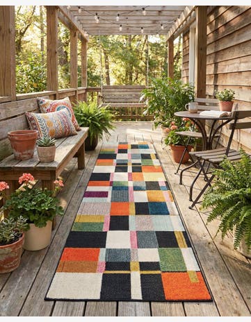 Easy-Clean Casablanca Indoor / Outdoor Runner Rug