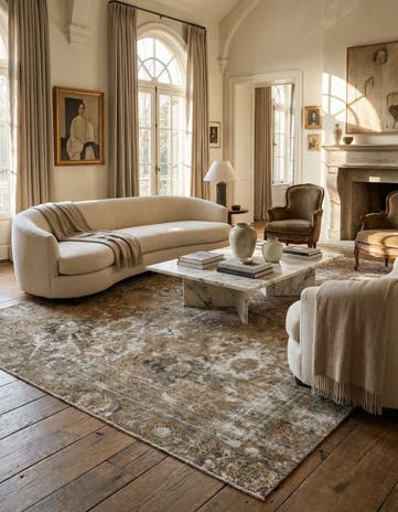 7' 6 x 11' 7 Hand Knotted Ultra Vintage Persian Wool Rug