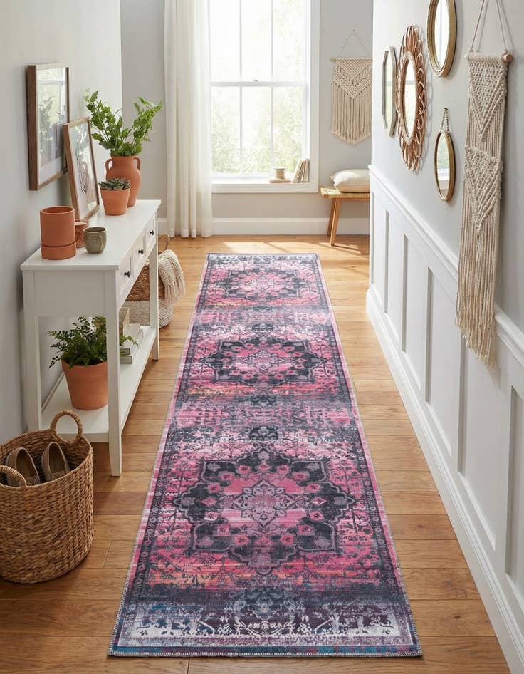 Detail image of 2' 7 x 12'  Washable Renaissance Runner Rug