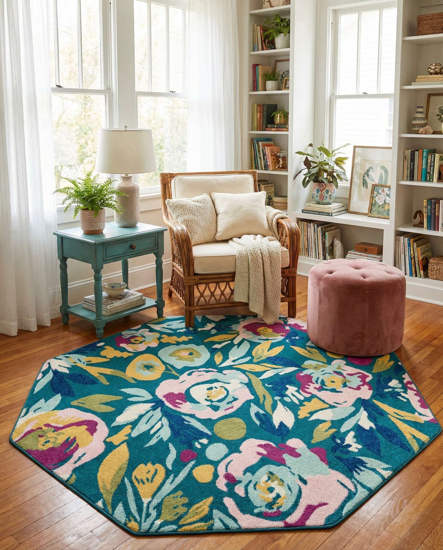 7' x 7' Bloom Octagon Rug