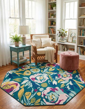 7' x 7' Bloom Octagon Rug