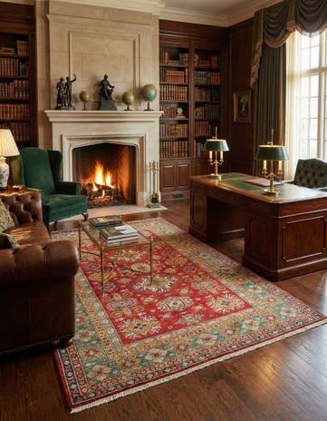 5' 5 x 8' Kazak Wool Rug