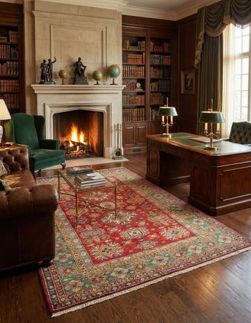 5' 5 x 8' Kazak Wool Rug