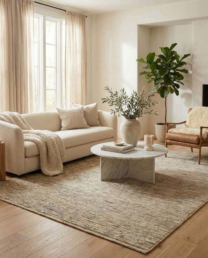 8' x 10' 2 Hand Knotted Moroccan Wool Rug