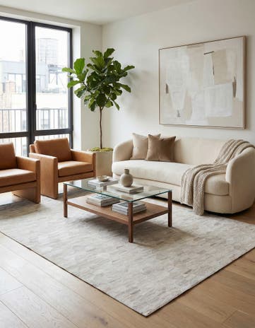 5' 5 x 8' Cowhide Rug