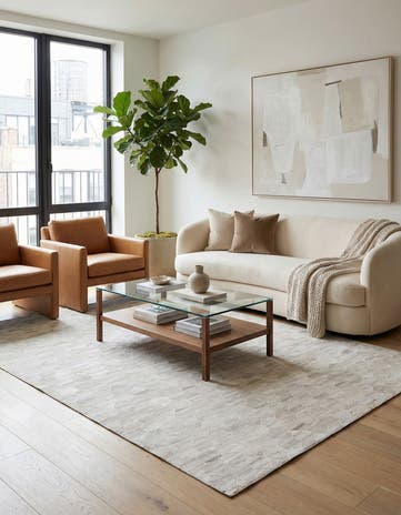 5' 5 x 8' Cowhide Rug