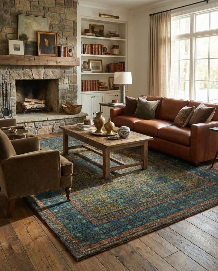 6' 10 x 9' 9 Hand Knotted Mamluk Ziegler Rug