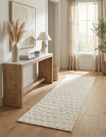 2' 8 x 9' 9 Hand Knotted Darya Wool Runner Rug