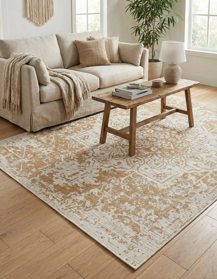 Detail image of 4' x 6' Easy-Clean Jill Zarin Dubai Indoor / Outdoor Rug