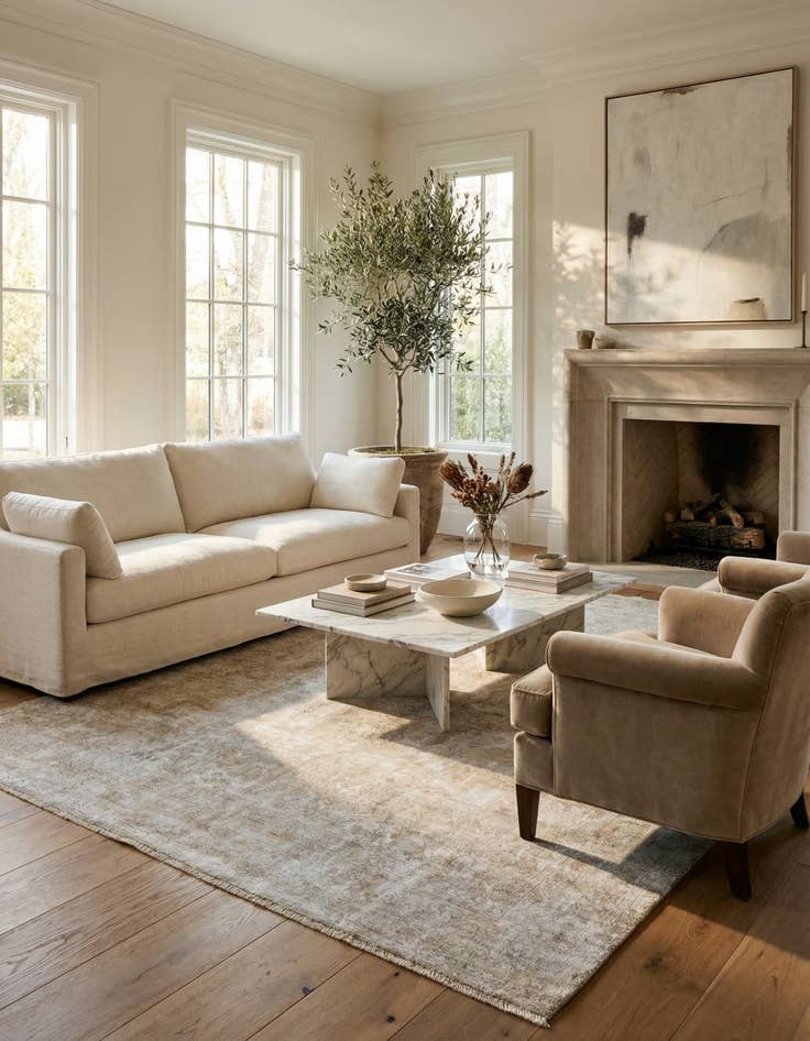 Detail image of  7' 7 x 11'  Hand Knotted Ultra Vintage Persian Wool Rug