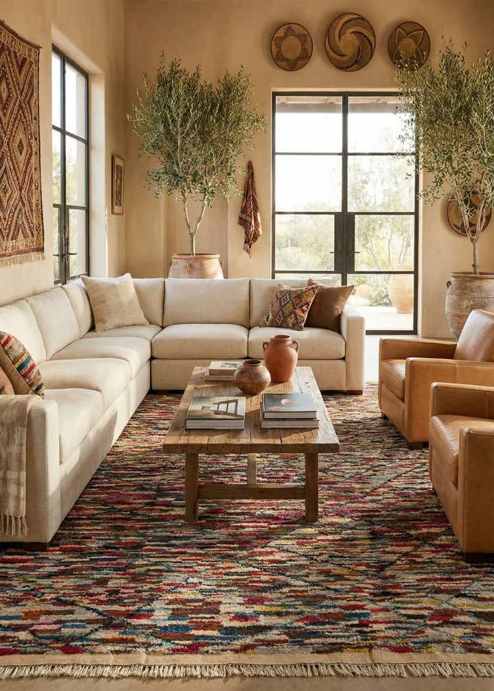 8' 3 x 10' 4 Hand Knotted Moroccan Wool Rug