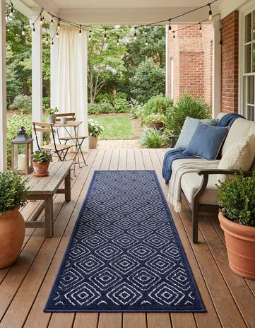 2' x 6' Easy-Clean Sabrina Soto Indoor / Outdoor Runner Rug