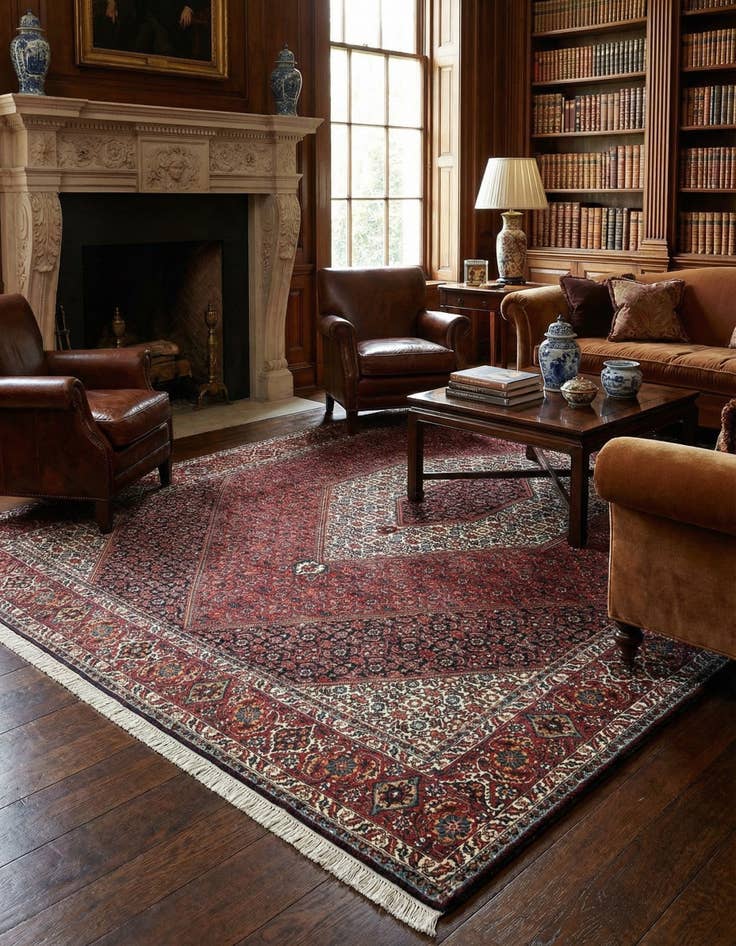 Detail image of 6' 10 x 9' 5 Bidjar Wool Rug