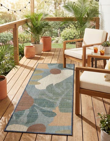 2' x 5' 1 Easy-Clean Baja Indoor / Outdoor Runner Rug