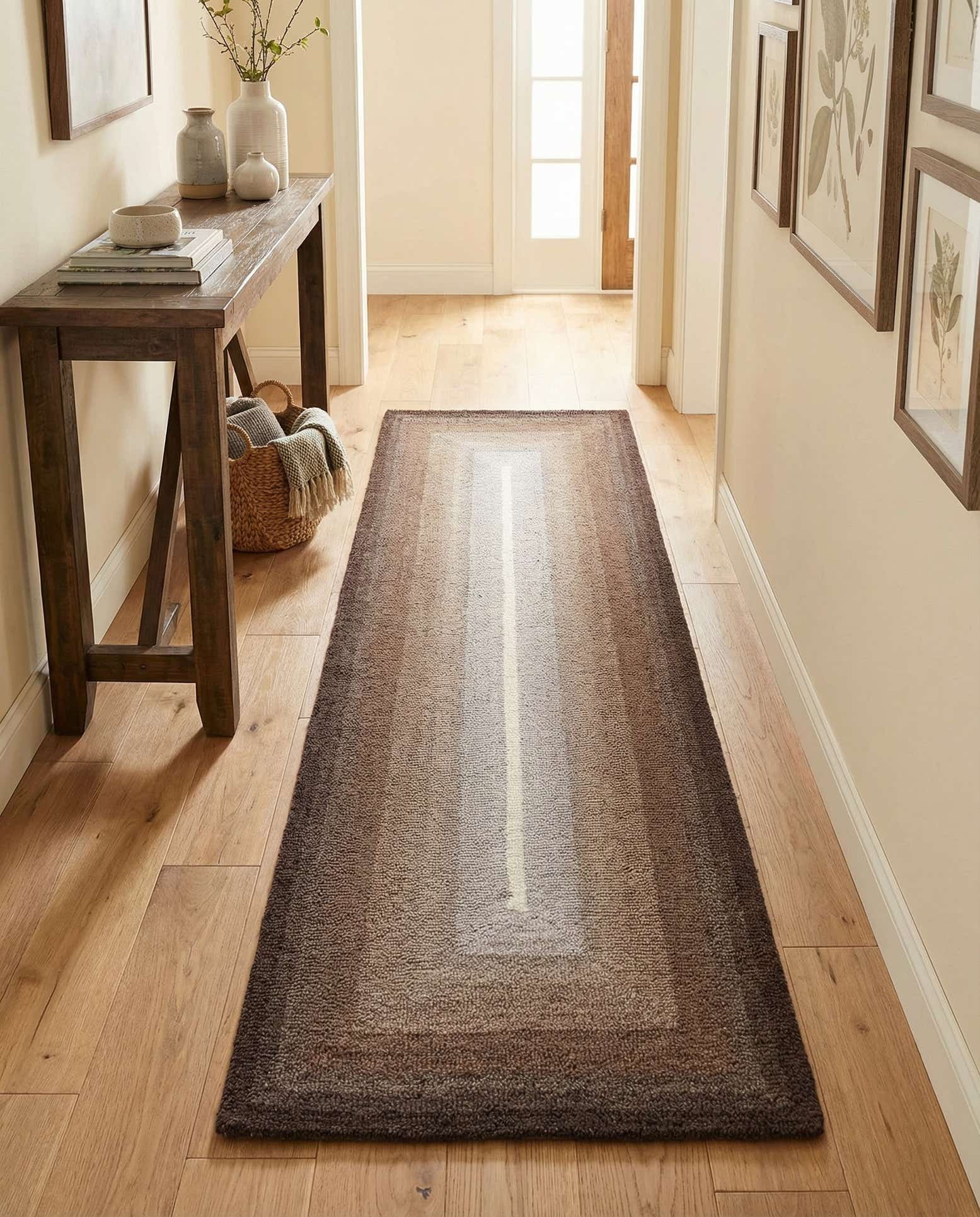 2' x 6' 1 Ombre Wool Runner Rug