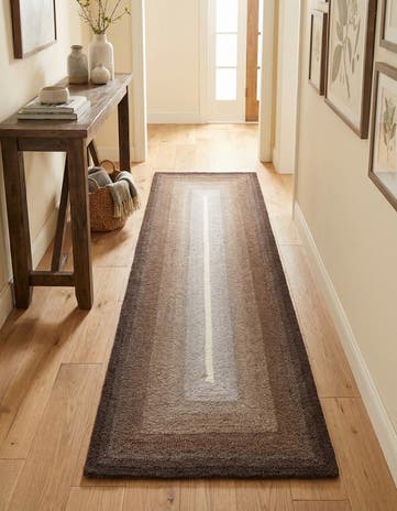 2' x 6' 1 Ombre Wool Runner Rug