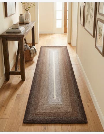 2' x 6' 1 Ombre Wool Runner Rug