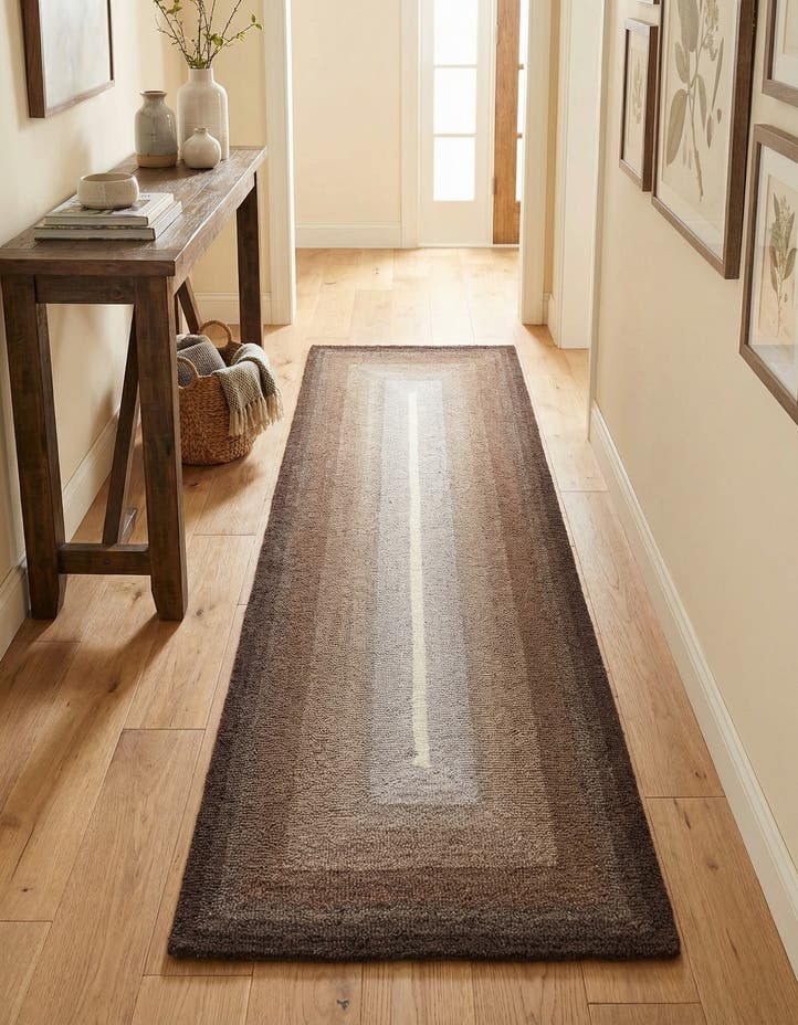 2' x 6' 1 Ombre Wool Runner Rug