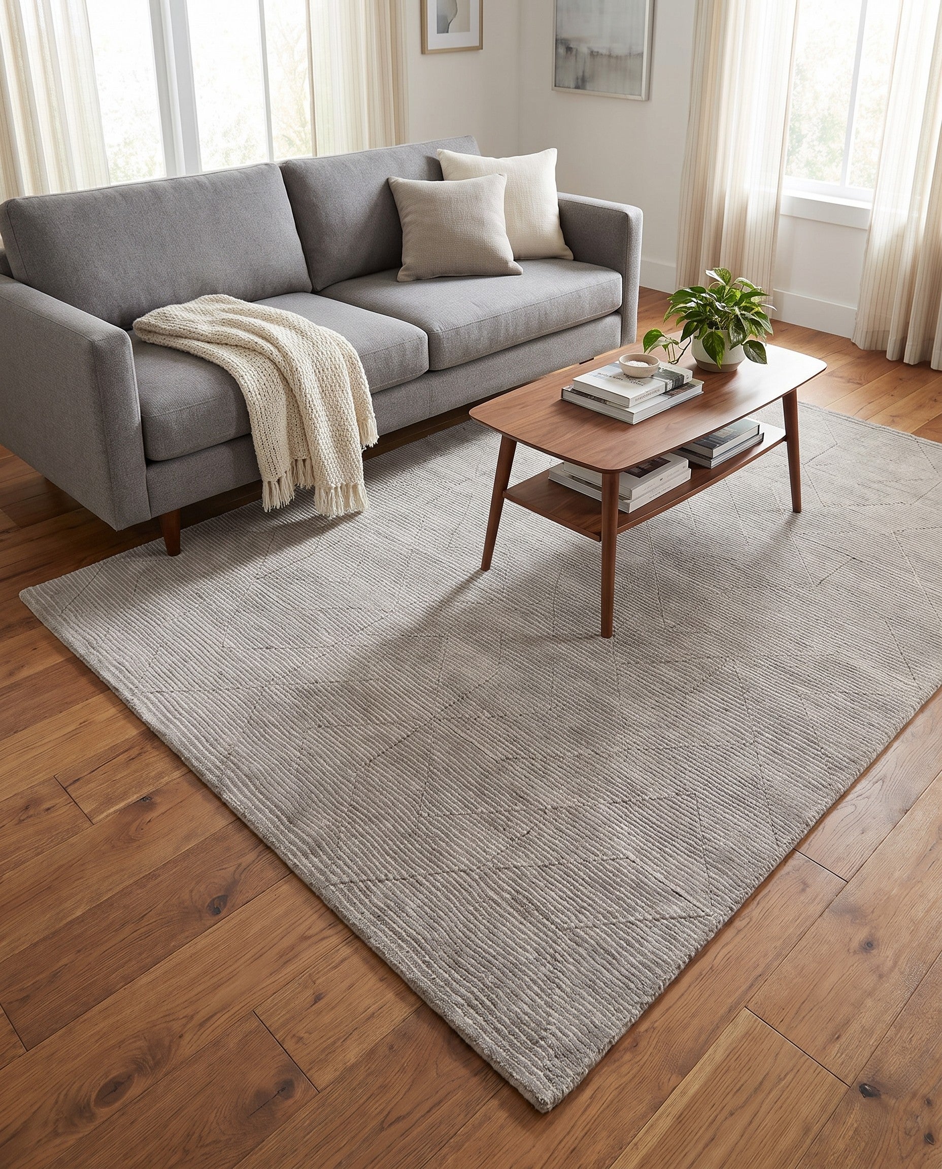 5' 1 x 8' WoolCraft Geometric Rug