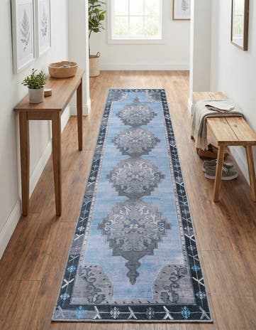 2' 6 x 12' Washable Timeless Runner Rug