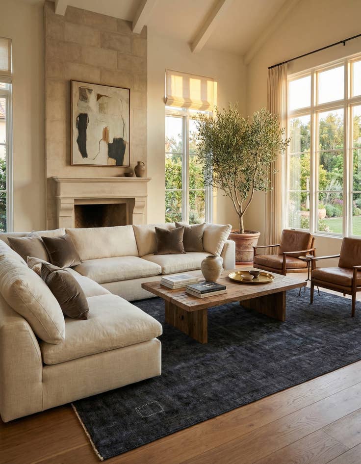 Detail image of 9' 5 x 12' 5  Hand Knotted Ultra Vintage Persian Wool Rug