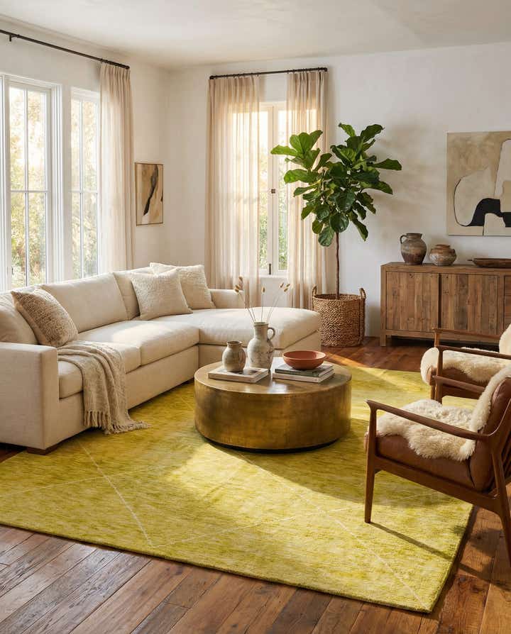 8' 4 x 9' 9 Hand Knotted Moroccan Wool Rug