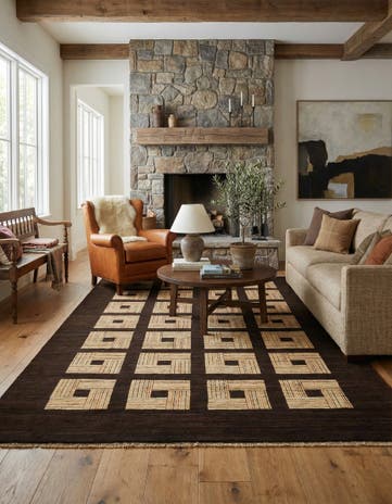 5' 9 x 9' 10 Hand Knotted Kashkuli Gabbeh Wool Rug