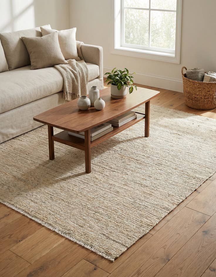 Detail image of  5' 8 x 6' 7  Hand Knotted Moroccan Wool Rug