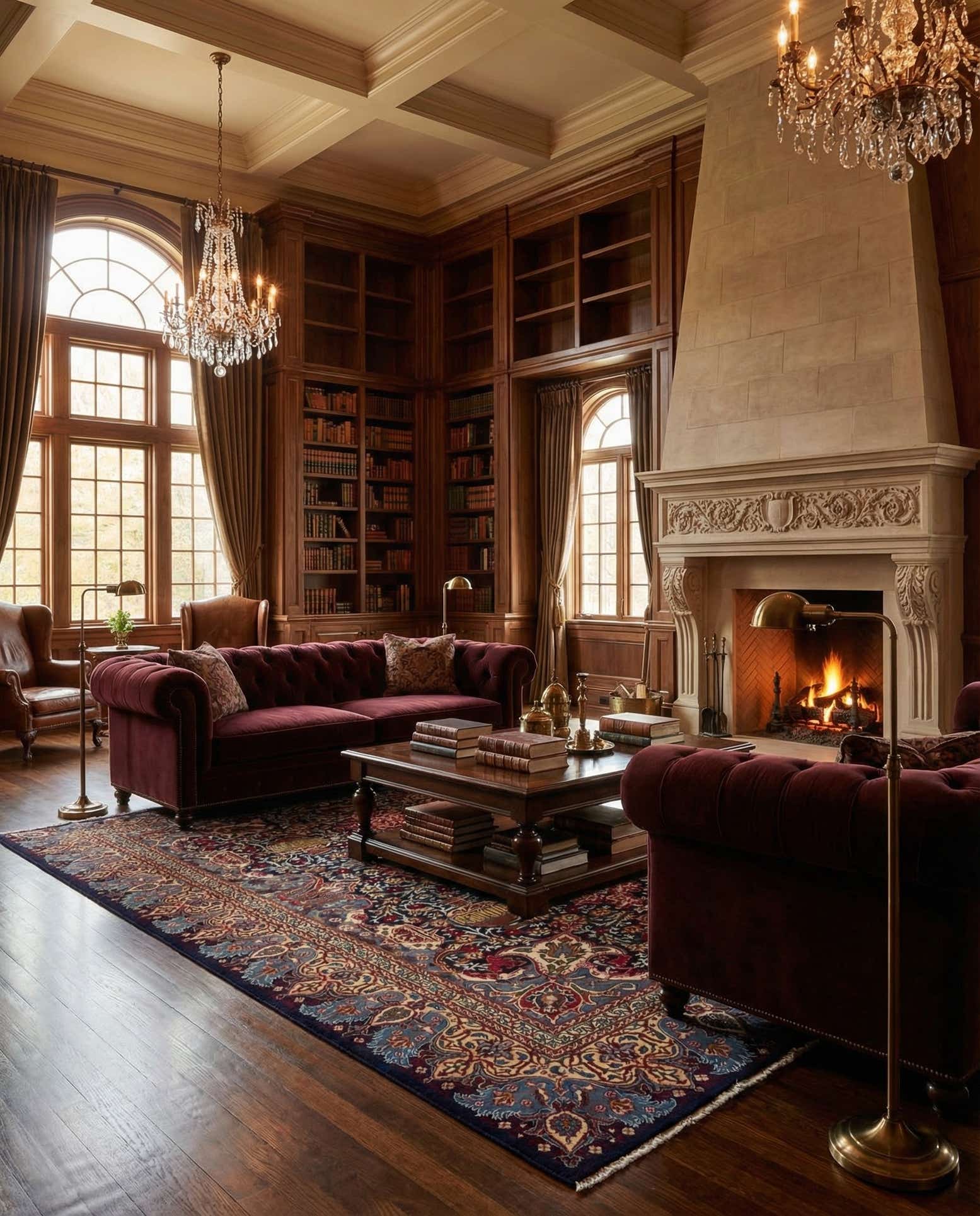 9' 9 x 12' 5 Hand Knotted Kashmar Persian Wool Rug