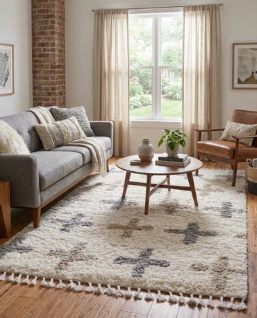  9' x 12' 2 Athena Shag Rug