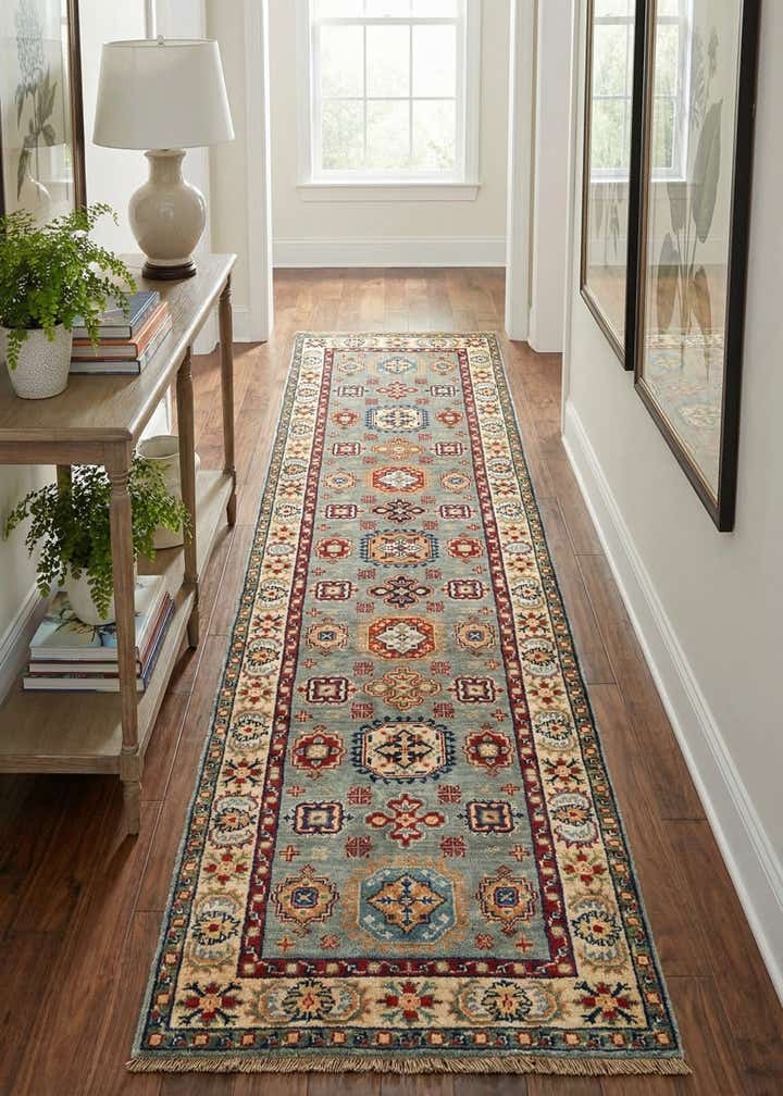 2' 8 x 9' 7 Hand Knotted Kazak Runner Rug