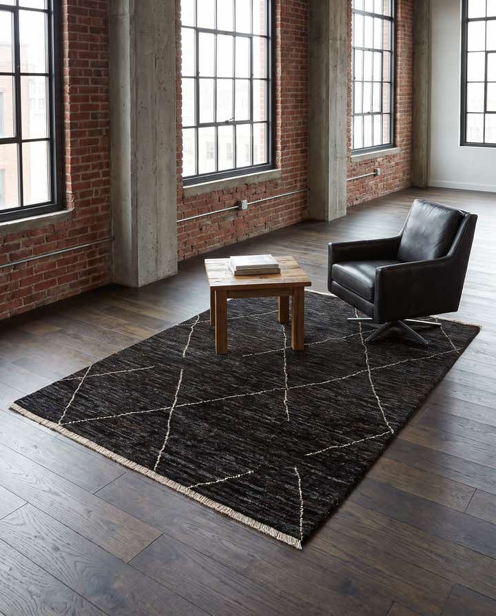 135cm x 200cm Handgeknüpft Marokkanisch Wolle Teppich