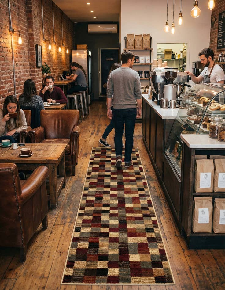 Detail image of 2' x 8' Coffee Shop Runner Rug