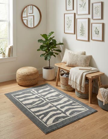 Gray and Ivory Savannah Rug